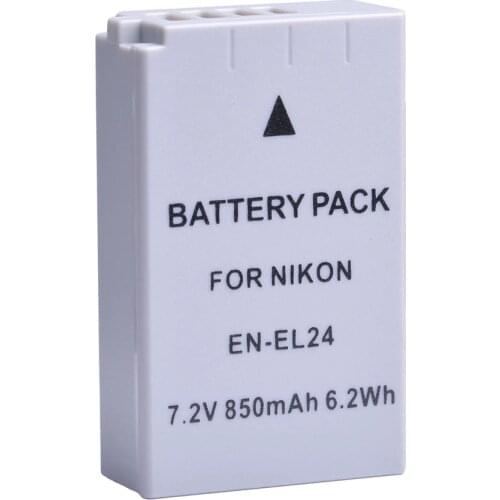 Durapro 1 PC 850mAh EN-EL24 EN EL24 ENEL24 Rechargeable Camera Battery For Nikon 1 J5 1J5 DL18-50 DL24-85 Digital Cameras