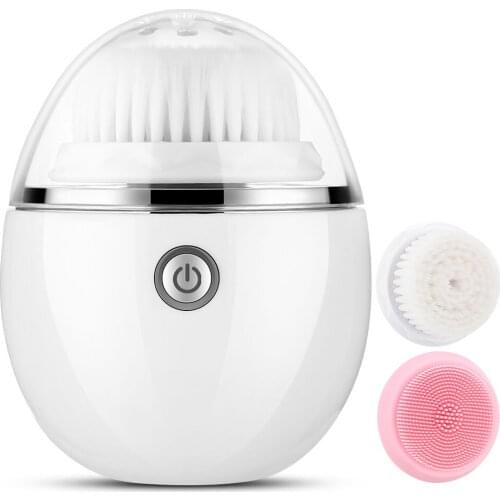 Electric Sonic Vibrating Facial Cleansing Brushes Wireless Charging Face Cleanser Waterproof Deep Pore Blackhead Remover Massage