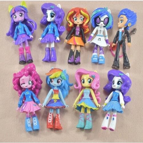 Newest Action Figure Toy High School Elf High School 9 PCS 12cm Pony Dog Girl Zombie Ghost Doll Doll Decoration Gift