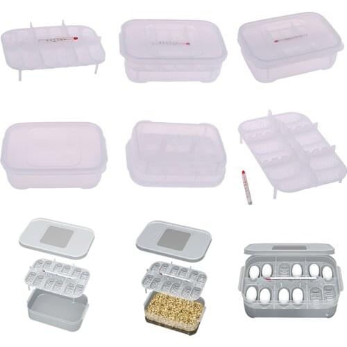 12 Reptile Egg Incubator Tray Thermometer DIY Incubation Gecko Lizard Snake Incubator