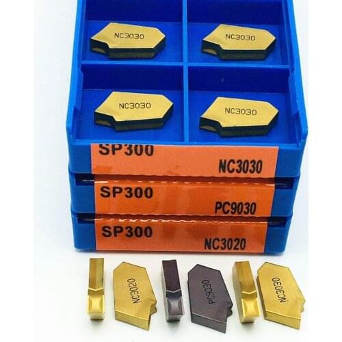 Carbide Grooving Insert SP300 NC3020 NC3030 PC9030 Grooving Tool Cutting Tool CNC Turning Insert Stainless Steel SP 300