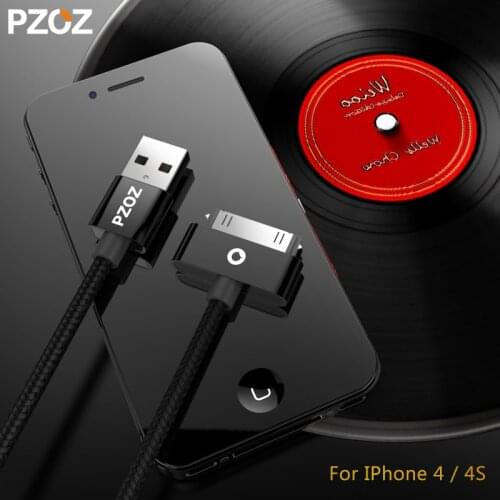 PZOZ usb cable for iphone 4s charger usb cable fast charging for iphone 4 s iPod Touch Nano iphone4 30Pin adapter Data Sync cord