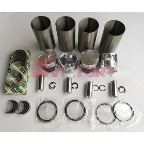 For PERKINS 404D 404D-22 404D-22T overhaul rebuild kit + valve water oil pump conrod