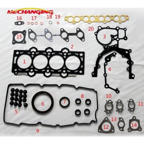 D4FA For KIA CERATO RIO OR For Hyundai GETZ ACCENT Engine Rebuilding Kits Engine Parts Full Set Engine Gasket 51033200