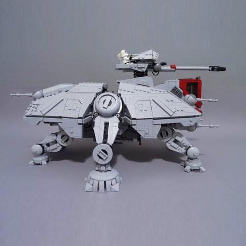 MOC Walking AT-TE Big Model New Star Plan Building Block Bricks Space Wars Diy Assembly Construction Model Toys Christmas Gifts
