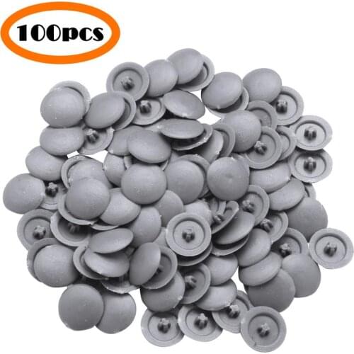 Pack of 100 Round Shaped PC Self-Tapping Screw Cap Covers for Diameter 11mm 17mm Flat Phillips Screw Lids Furniture Fittings