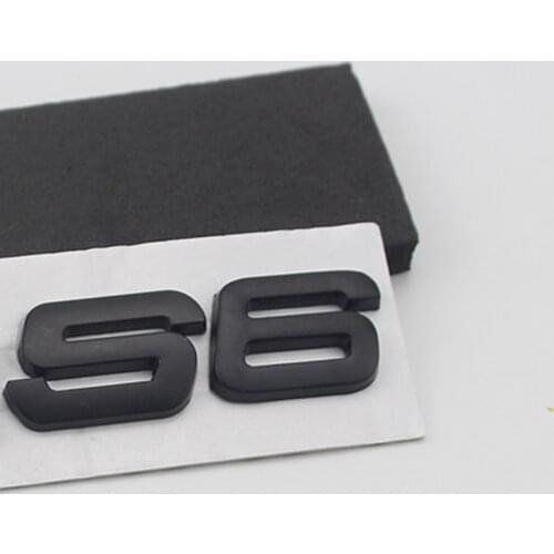 S3 S4 S5 S6 S7 S8 RS3 RS4 RS5 RS6 RS8 Emblem Letters Number Metal Car Styling Refitting Trunk 3D Sticker for Audi A4L A6L A5 A7