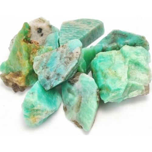 Natural Amazonite Crystal Gravel Rock Quartz Raw Gemstone Mineral Specimen Garden Decoration Energy Stone Healing Crystal