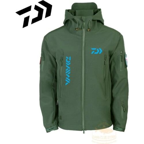 New Spring Autumn DAIWA Fishing Clothing Waterproof Warm Jackets Man Outdoor Fishing Jackets Softshell DAWA Fishing Clothes