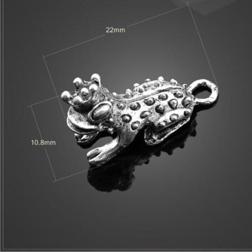 High quality 20 PCS/Lot 10.8mm*22mm antique silver plated animals PiXiu charm diy jewelry making charms