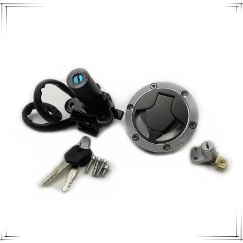Ignition Switch Fuel Gas Tank Cap Cover Seat Lock Set For Kawasak Ninja 250R 300