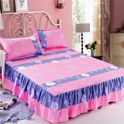 Bedspread Bedspread Skirt Type Simmons Bedspread Single Mattress Cover Protection Dustproof and Antiskid Bedspread Fitted Sheet