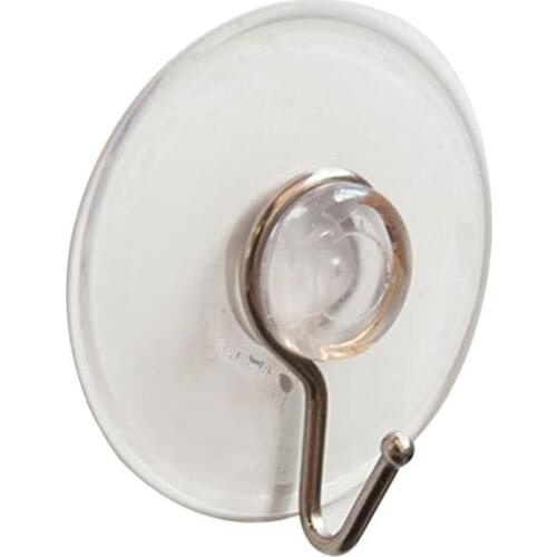 24pcs Transparent Vacuum Suction Cup Hooks Seamless Sucker Door Wall Hangers For Bathroom Kitchen Strong Organizer