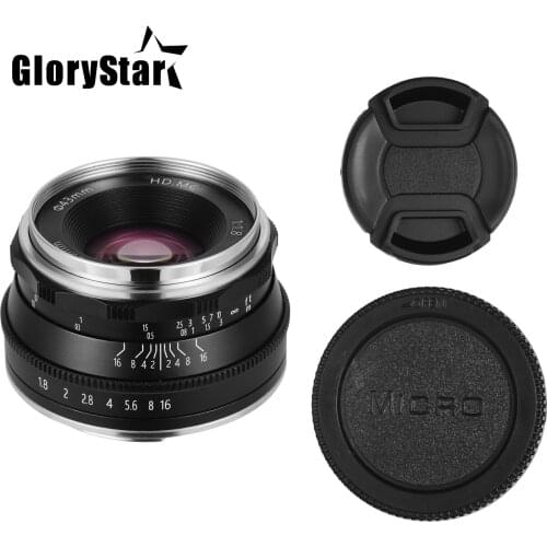 25mm F1.8 Prime Lens Manual Focus MF For Olympus MFT M4/3 Mount epm1 epm2 E-PL123456789 E-M1 E-M5 E-M10 PEN-F Mark II III M43