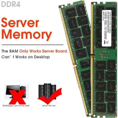 Server Reg Ecc Ddr4 Ram4GB 8gb 4GB 16GB 2133MHz 2400MHz Support X99 Motherboard