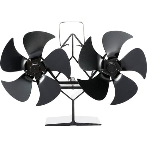 SF101G Thermal Power Fireplace Heater Five Blades Fireplace Heating Fan Efficient Air Heater Low Noise Fan