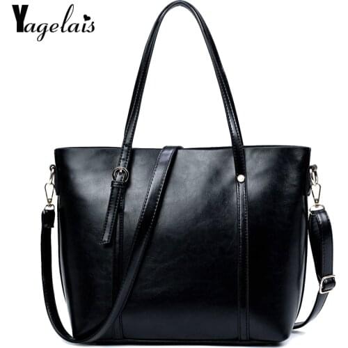Brand Casual Tote Women High Quality Leather Handbag Solid Shoulder Messenger Bags PU Women Crossbody Bags Fashion Women Bags