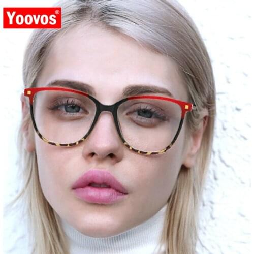 Yoovos Luxury Frame Glasses Women 2021 Square Glasses Women Retro Eyeglasses Frames For Women/Men Mirror Retro Lentes De Mujer