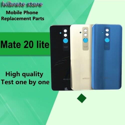 New glass Battery Back Rear Cover Door Housing For Huawei mate 20 lite Battery Cover mate20 lite mate20lite shell Replacement