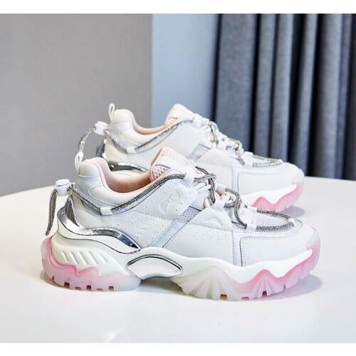 Platform Korean Shoes For Women High Quality Sports Shoe Woman Sneakers Luxury Brand Female Casual Walking Shoes