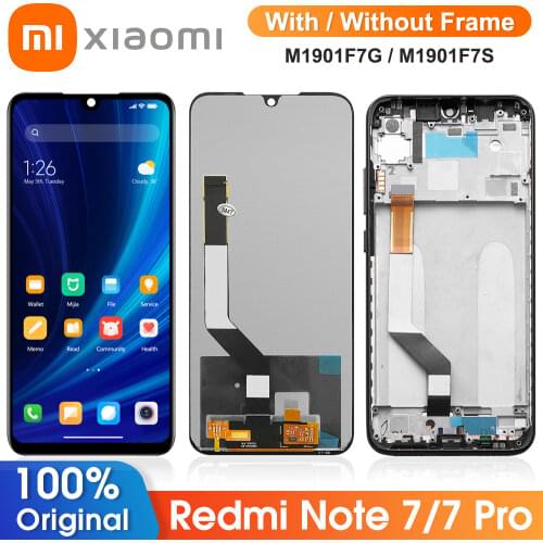 Original 6.3'' LCD For Xiaomi Redmi Note 7 LCD With Frame Display Screen Replacement For Redmi Note 7 Pro LCD Display Screen