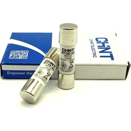 10pcs/lot CHINT RT28-32 (RO15, RT14-20) 2A 4A 6A 10A 16A 20 25A 32A Fuse Link 10X38 Fuse Fusible Core