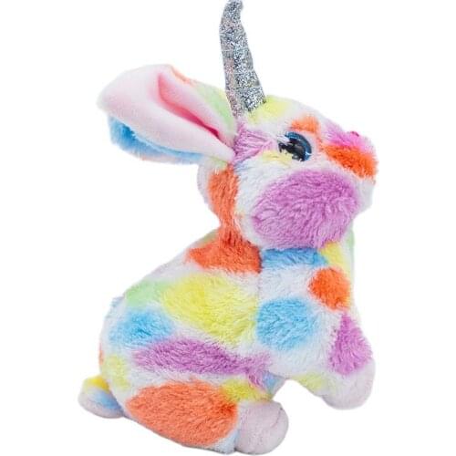 15CM Ty Beanie Glittery Big Eyes Begonia The Rabbit With horns Cute Soft Stuffed Plush Animal Bunny Doll Kids Toys Birthday Gift