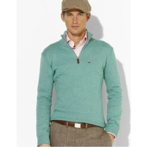 2020 casual warm mens sweater turtleneck zipper solid color clothes men M-3XL plus size autumn and winter pull men