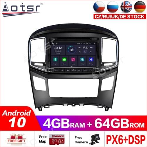 Android10.0 4G+64GB Car GPS DVD Player Multimedia Radio For HYUNDAI H1 Grand Starex 2015-2018 GPS Navigation radio headunit dsp
