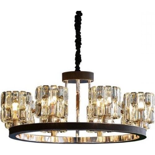 Atmospheric Family Dining Room Minimalist Post-Modern Bedroom Lamp Luxury Crystal Chandelier