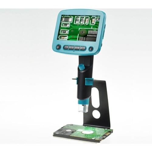 Maxgeek 800x USB Digital Microscope 4.3Inches HD LCD Display Video For PCB Repair Industrial Sector