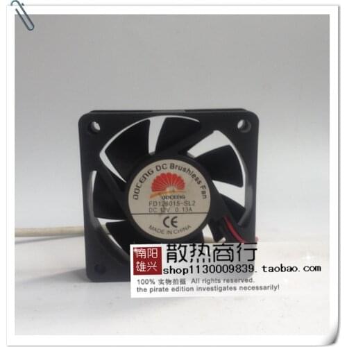 For doceng 6015 FD126015-SL1 DC12V 0.13A Brushless DC Cooling Fan