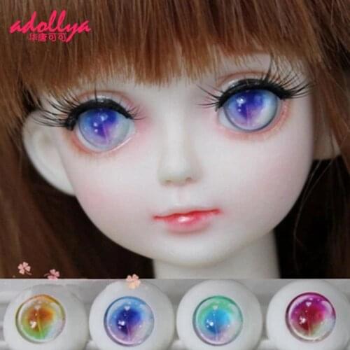Adollya 14/16/18/20mm Eyes For Doll Acrylic Doll Accessories For 1/3 1/4 1/6 BJD SD Handmade Plastic DIY Eyes for Dolls