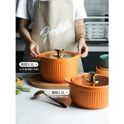Nordic Ceramic Casserole Soup Cookware Soup Pot Juego De Ollas
