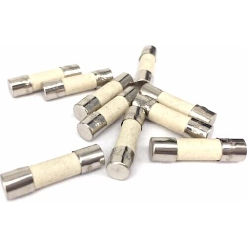 O/DxLength 5x20mm/6x30mm 0.1A-15A 250V Fast/Slow Blow Ceramic Tube Fuses Electron Component Microwave Oven