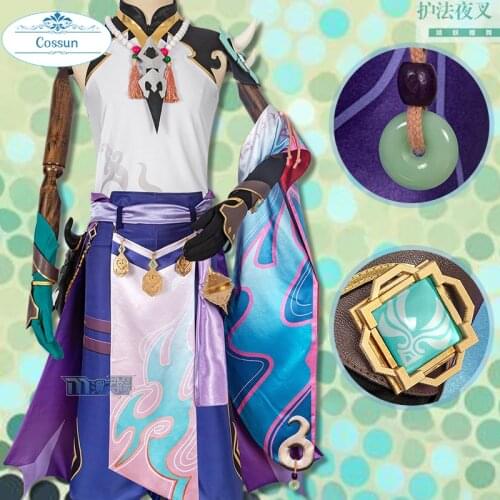 Anime Genshin Impact Xiao Cosplay Costume Game Suit Uniform Halloween Outfit For Men XS-2XL 2021 New