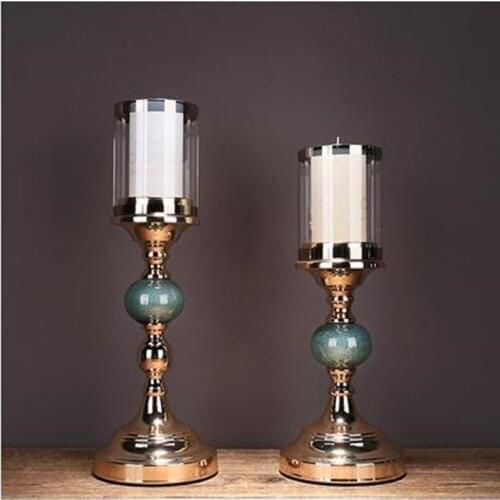 Beautiful creative candlestick, home wedding decoration, new year romantic candlelight dinner
