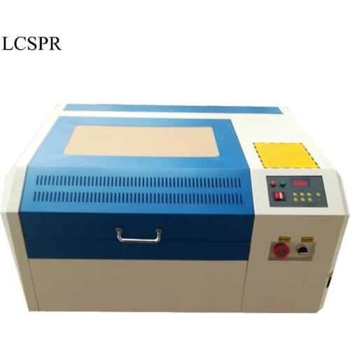 50W CO2 4040 laser engraving and cutting machine With Square inner rail and 50W power supply free shipping