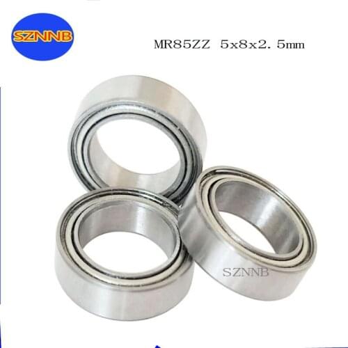 Miniature Deep Groove Ball Bearing MR85ZZ 675ZZ 5x8X2.5mm High Precision silent Bearing steel ABEC-5 small bearing 10/5PCS/lote