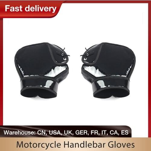 Motorcycle Handlebar Gloves Winter Thermal Windproof Waterproof Warm Motorbike Handle Bar Hand Cover Muffs For Winter