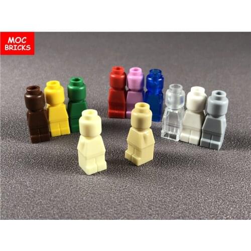 Set sale MOC Bricks 2cm Micro Figure Chessman different colors 90398 figures 6122835 Educational Toys for children Gifts dolls