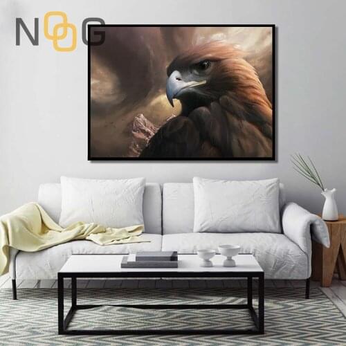 NOOG Nordic Poster Eagle Birds Wall Art Prints Canvas Painting For Bedroom Modular Wall Picture For Modern Home Decor