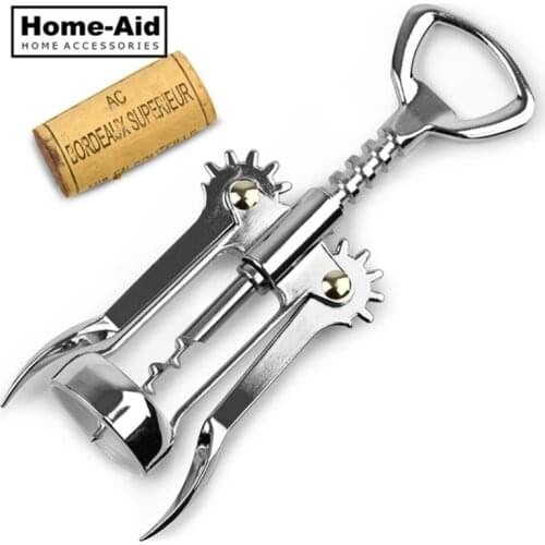 High Quality Professional Pressure Corkscrew Red Wine Opener Bar Accessories Champagne Grape Stainless Steel Wine Bottle Opener