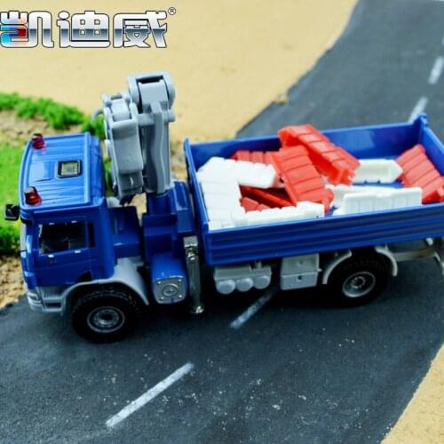 Cool Kaidiwei Diecast engineering car model alloy toy car crane transport cart crane truck model childrens toys 1:50 CE