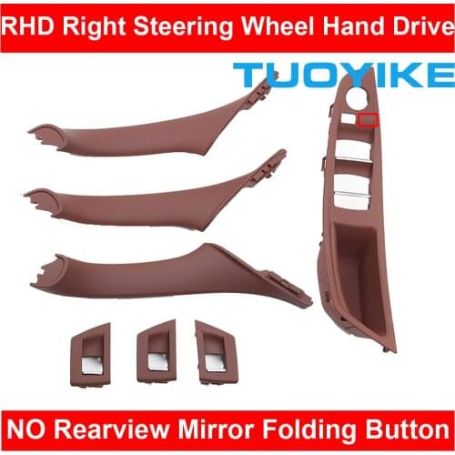 RHD Right Hand DriveCar Interior Inner Door Pull Handle Armrest NO Mirror Folding Button For BMW F10 F11 F18 520 523 525 528 530