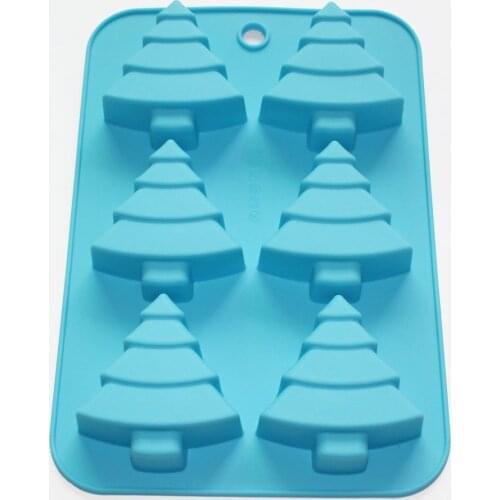 Christmas Trees Pine Chocolate CupCake Soap Muffine Silicone Mold