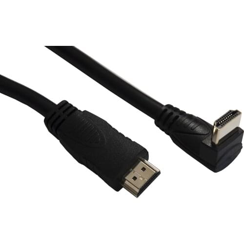 Silver HT HDMI Cable 2.0 Ethernet/3D/Conex Gold 90 ° 3 m Black-HDMI Cables (3 m, HDMI Type A (standard), HDMI Type A (standard)