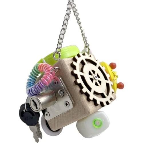 Montessori Busyboard Educational Toys Wooden Children Baby Materials Practical Life Square Finished Toddler Activity Learning