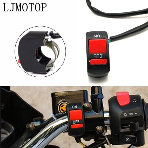 Universal Motorcycle Switches Handlebar Flameout Switch ON OFF Button For Suzuki VS800 VZ800 DL1000 TL1000 HAYABUSA GSXR1300