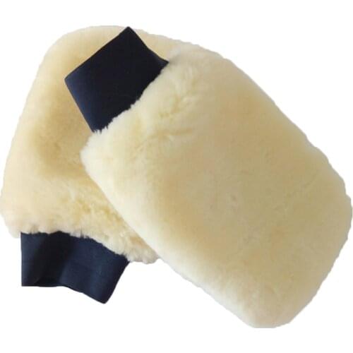 Microfiber Plush Car Wash Microfiber Mitten Gloves Thick Car Cleaning Mitt Wax Detailing Brush Auto Care Glove car accessories